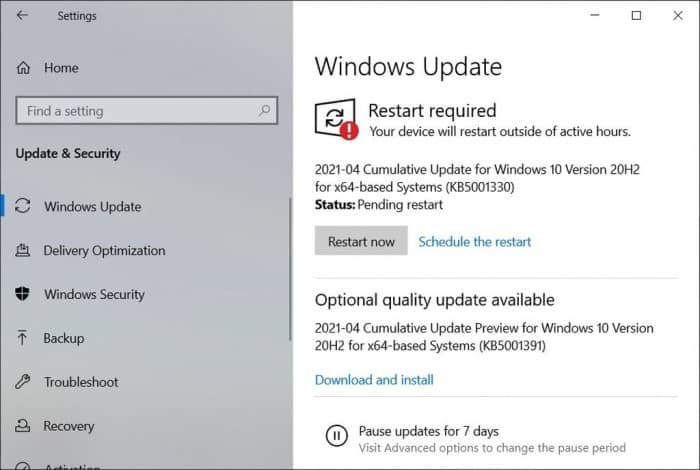 Win10ϵy(tng)KB5001391a(b)eп܌(do)Αܽ